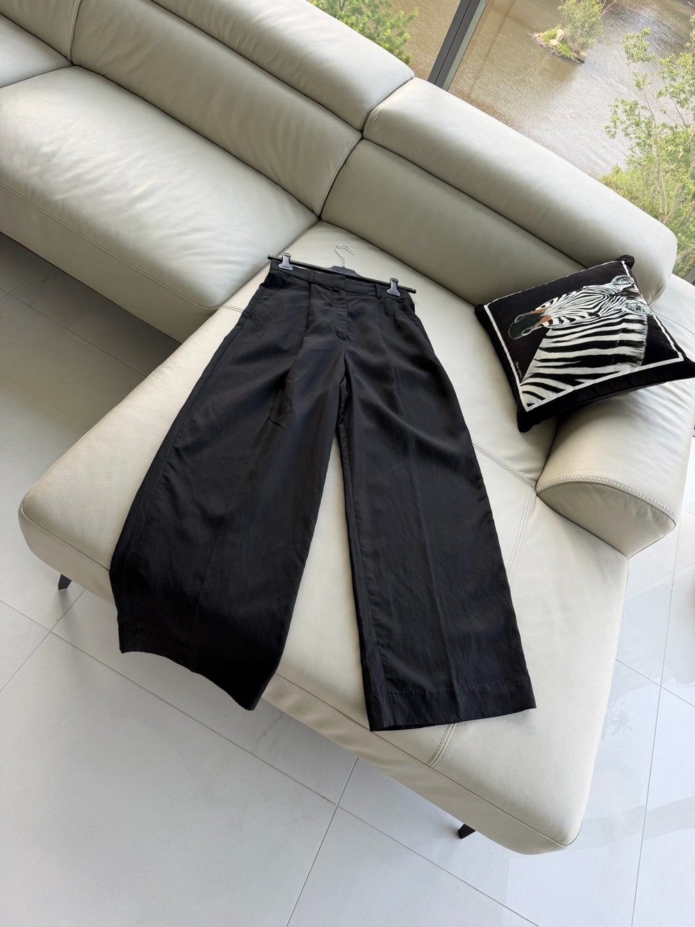 COS High Waist Wide Leg Black Pants